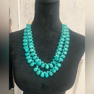 Double Strain Turquoise Necklace. Purchased at Fiddling Frog in Comfort!